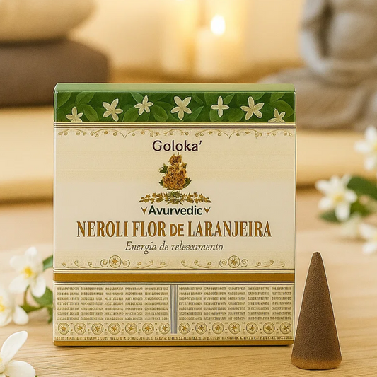 Caixa de Incenso Goloka Ayurvedic Neroli Flor de Laranjeira